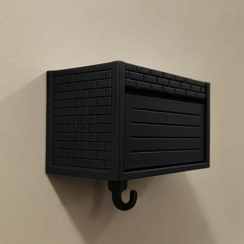 Wall Mounted Hotwheels & Matchbox Brick Garage Key holder Black - photo 3