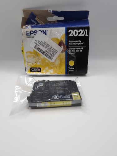 EPSON 202XL Yellow Ink Cartridge, EXP 11/2028 Open box - photo 2