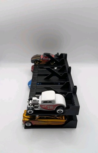12 Car Display Stand for Hot Wheels 3D printed, Black - photo 2