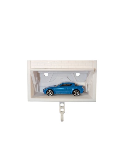 Wall Mounted Hotwheels & Matchbox Brick Garage Key holder, White - photo 2