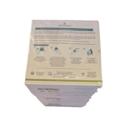 NOVEHA 180PC Tea Tree Oil Eyelid Lash Wipes - photo 3