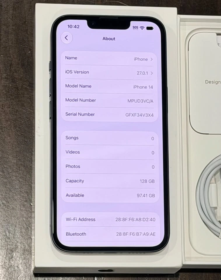 Brand New, Unused, Open Box Apple iPhone 14 - Firm Price - photo 4