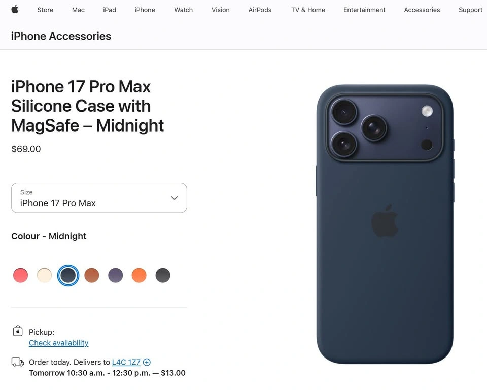 New, Open Box Apple iPhone 17 Pro Max Silicone Case - photo 4