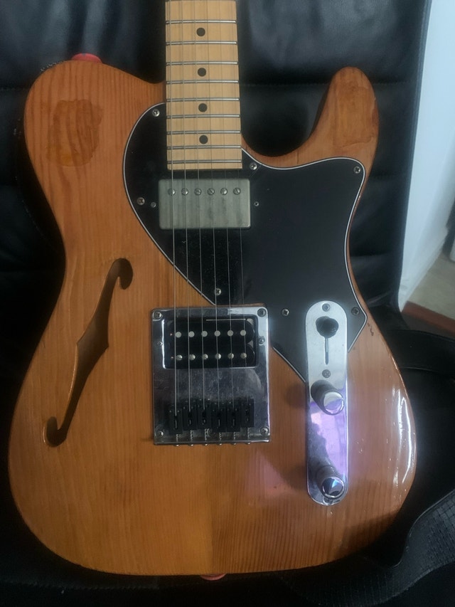 Telecaster Thinline Douglas Fir Body - Warmoth - Wolfetone - photo 2