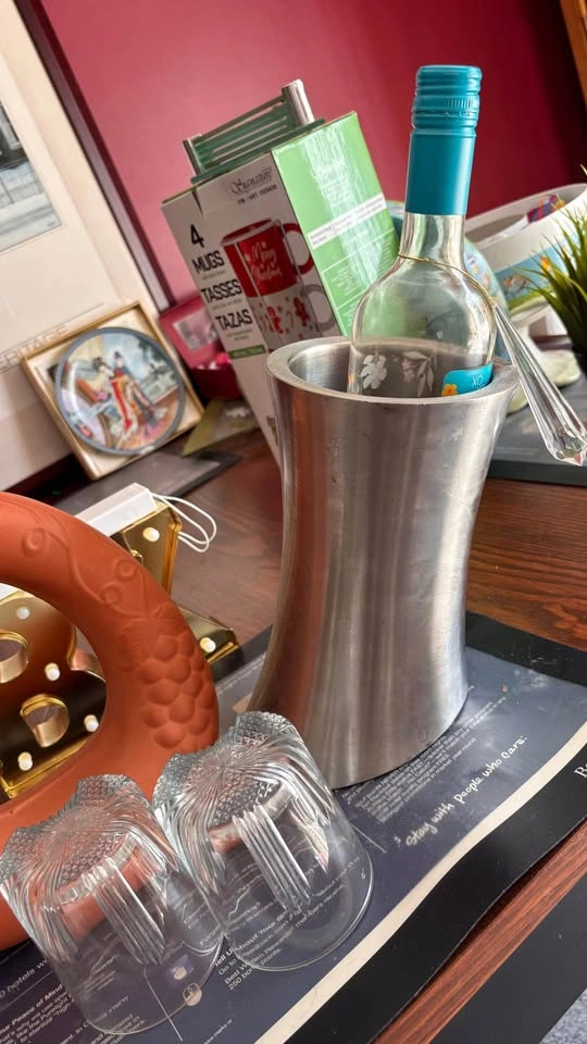 Terracotta Ring Wine Decanter and Barware Set - photo 2