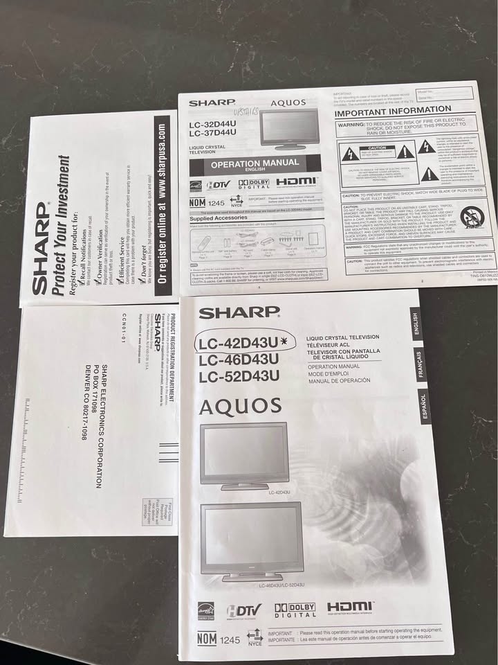 32” SHARP Aquos TV - photo 5