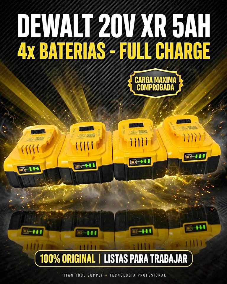 DEWALT 20V MAX XR 5.0Ah Battery - Full Charge - 100% Genuine