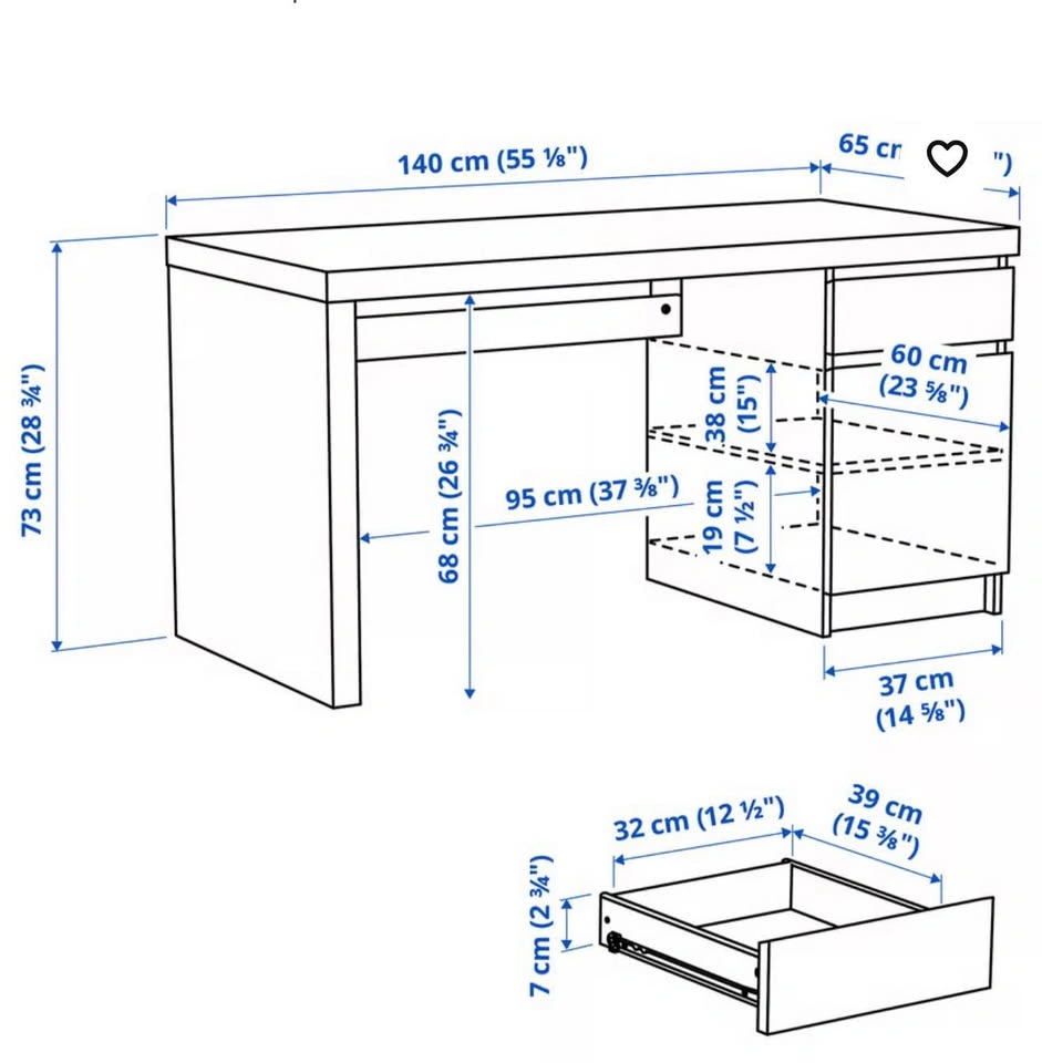 IKEA Malm Desk - photo 2