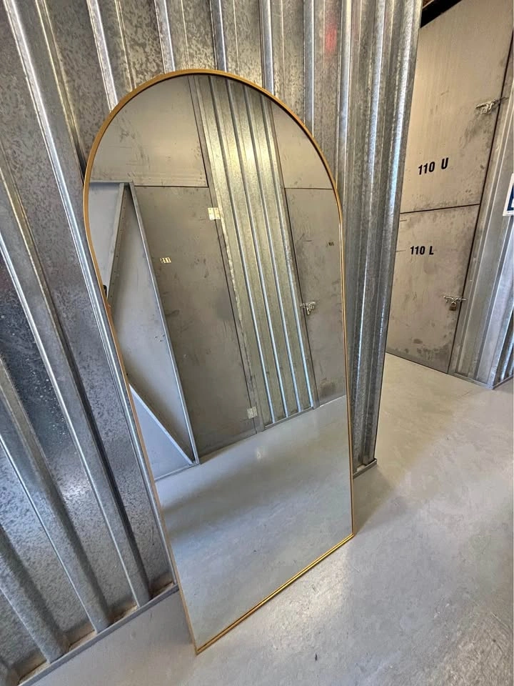 Gold Arched Full Length Mirror