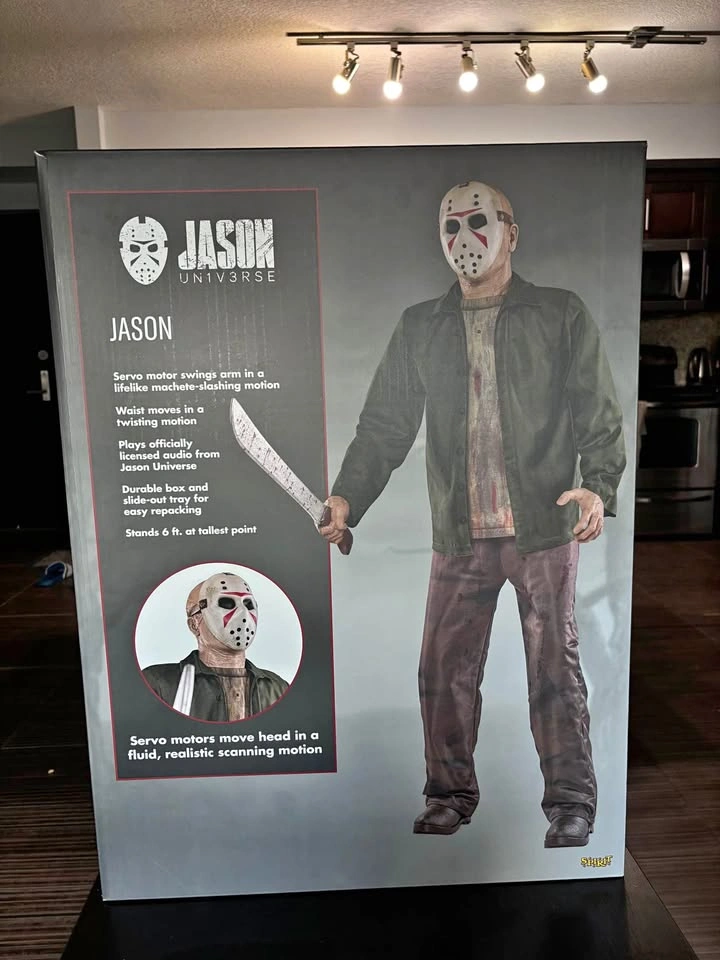 2026 Spirit Halloween Jason Universe 6ft Animatronic NEW