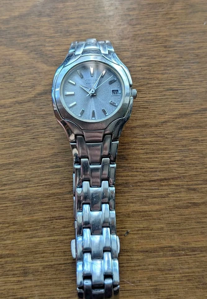 Citizen women watches eco drive silver face