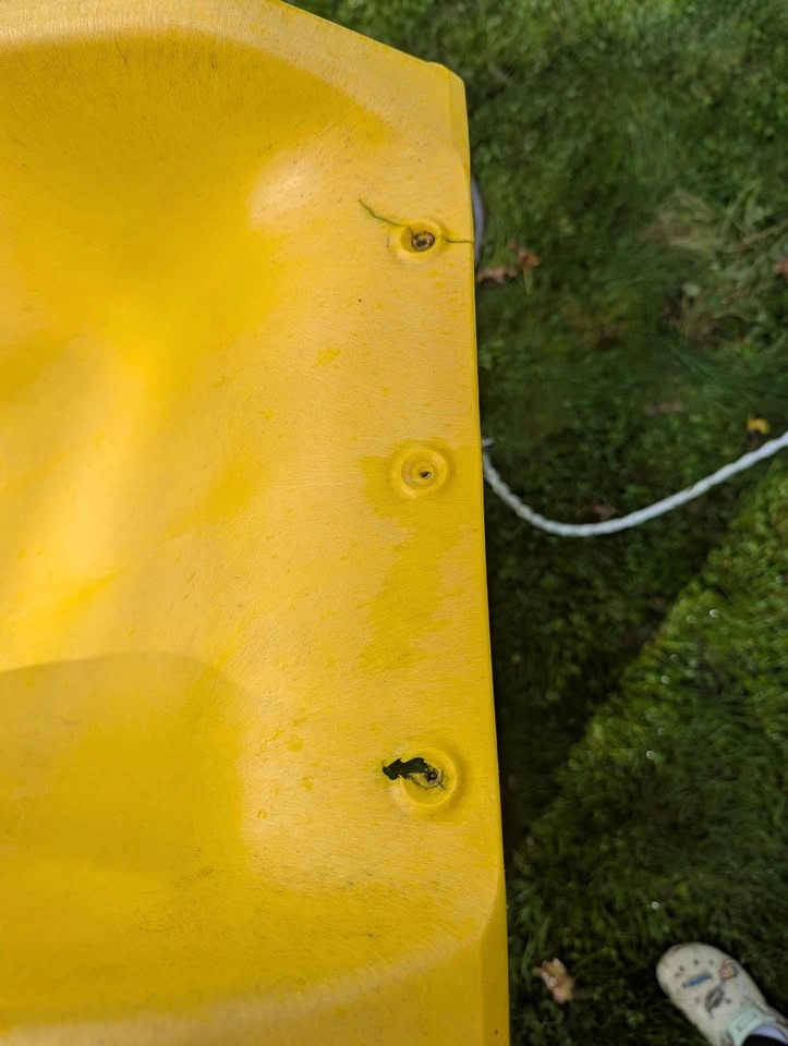 Yellow Plastic Wave Slide - 4ft - photo 3