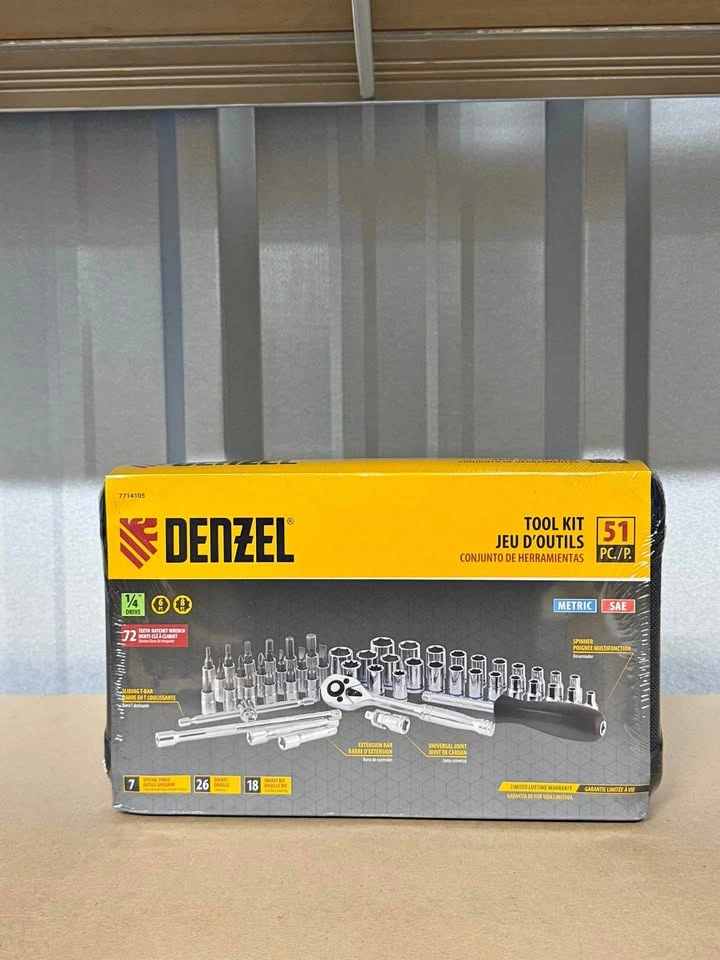 DENZEL 51-PIECE 1/4” DRIVE TOOL KIT