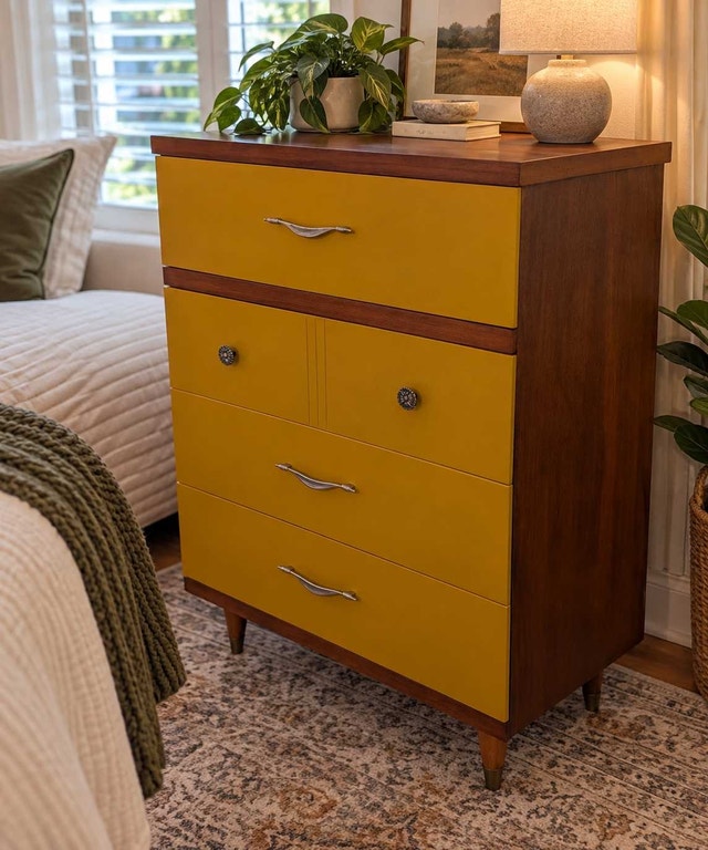 Mid-Century Modern Dresser — One-of-a-Kind Custom Finish