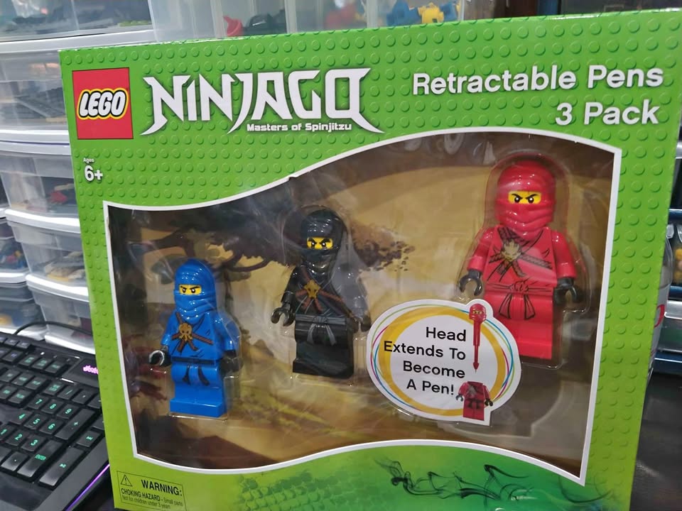 2012 Lego Ninjago Spinjitzu Big Fig Pen Set