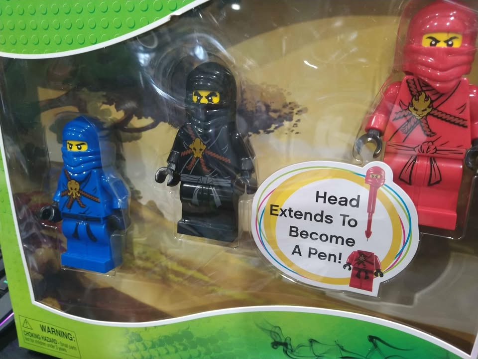 2012 Lego Ninjago Spinjitzu Big Fig Pen Set - photo 2