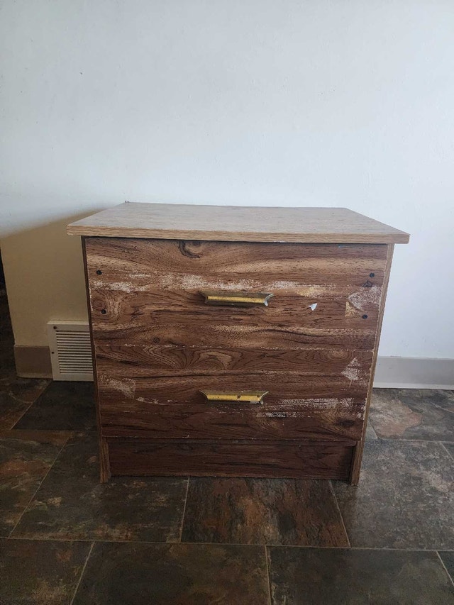 Vintage 1987 Wooden Night Table