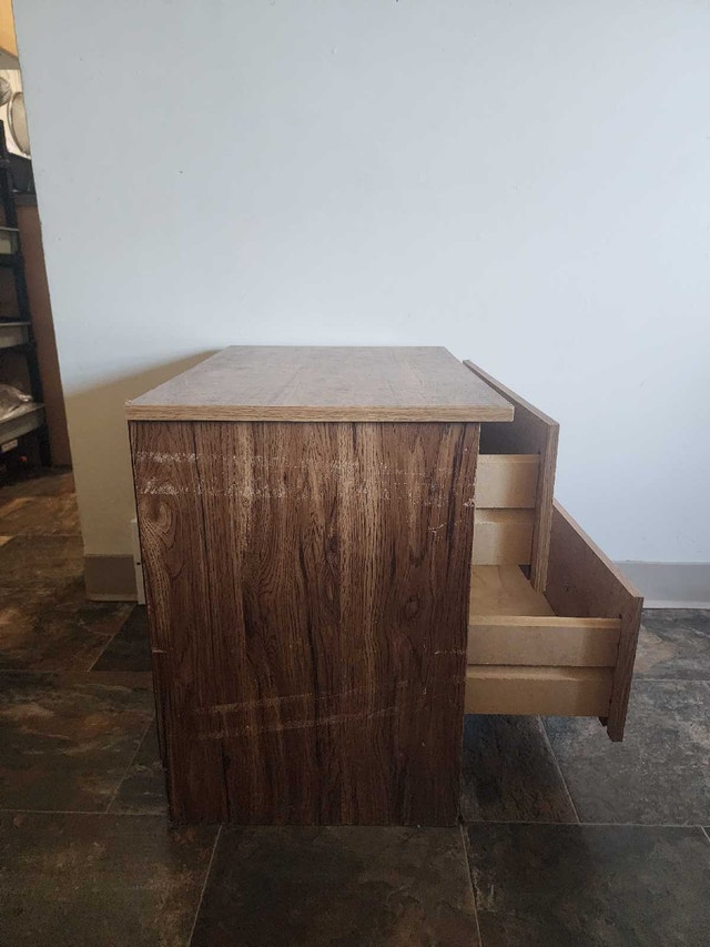 Vintage 1987 Wooden Night Table - photo 4