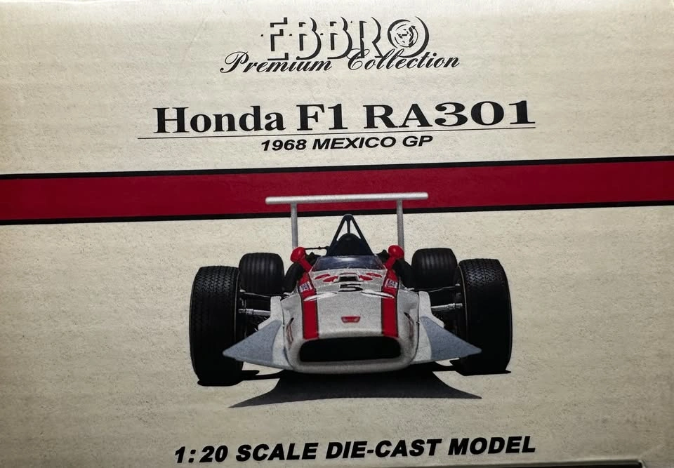 Honda F1 RA301, 1968 Mexico GP, 1:20 Die-Cast Model, Ebbro - photo 4