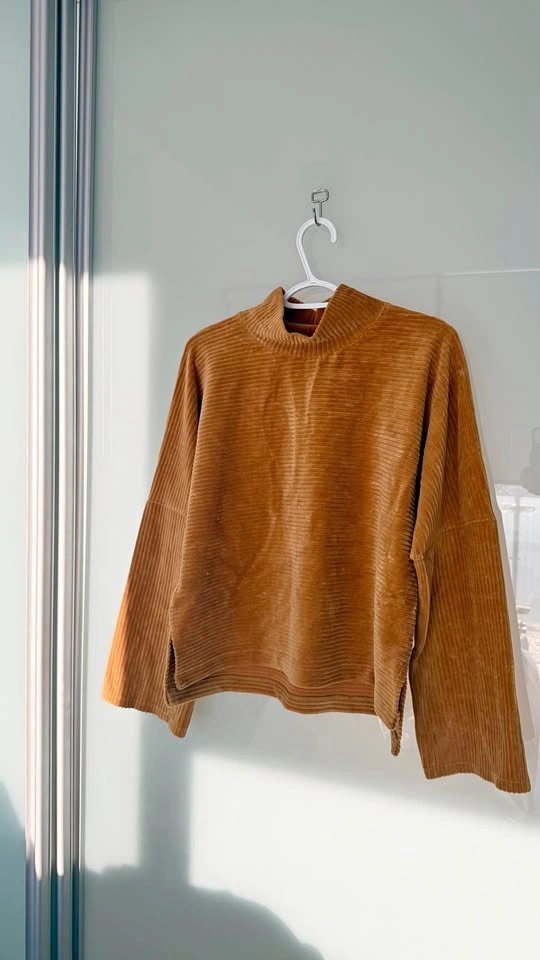 J.Crew Corduroy Mock Neck Top