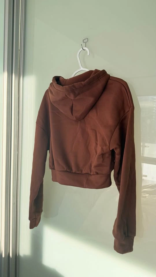 Brown Cropped Hoodie - photo 2
