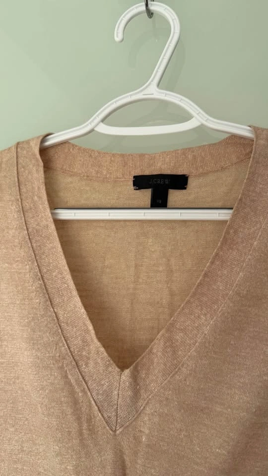 Free J.Crew V-Neck Sweater (some yellow stain) - photo 3