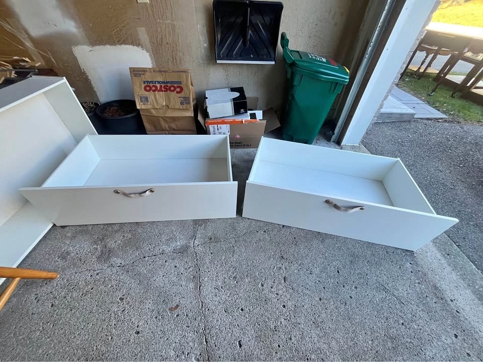 FREE Broken IKEA Queen Bed Frame parts & SKORVA Midbeam