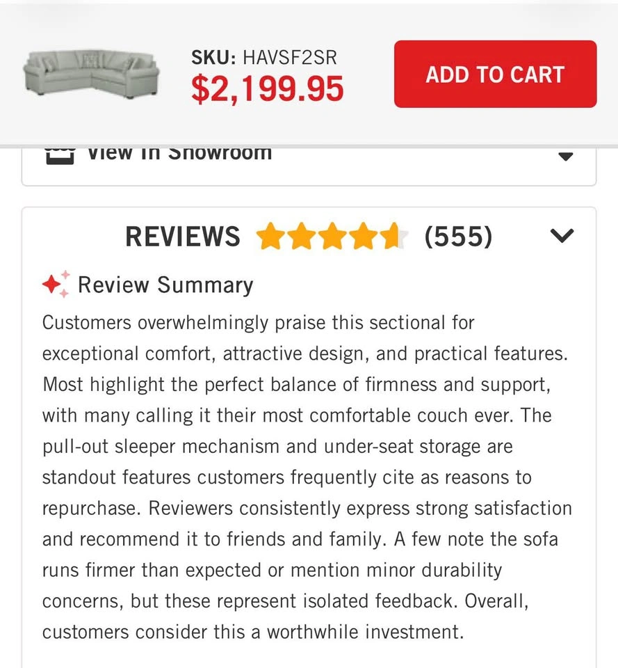 Scott Living Haven 2-Piece Sleeper Sectional Sofa Bed - photo 4