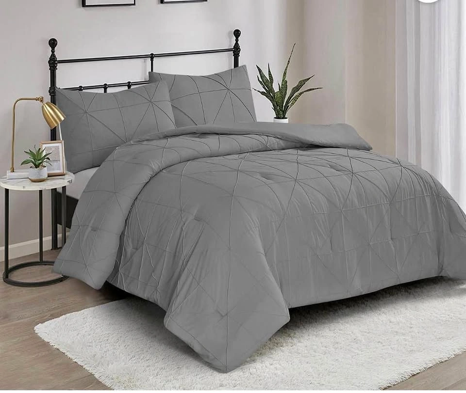 Brand New Swift Home King 3-Piece Comforter Set in Dark Grey
