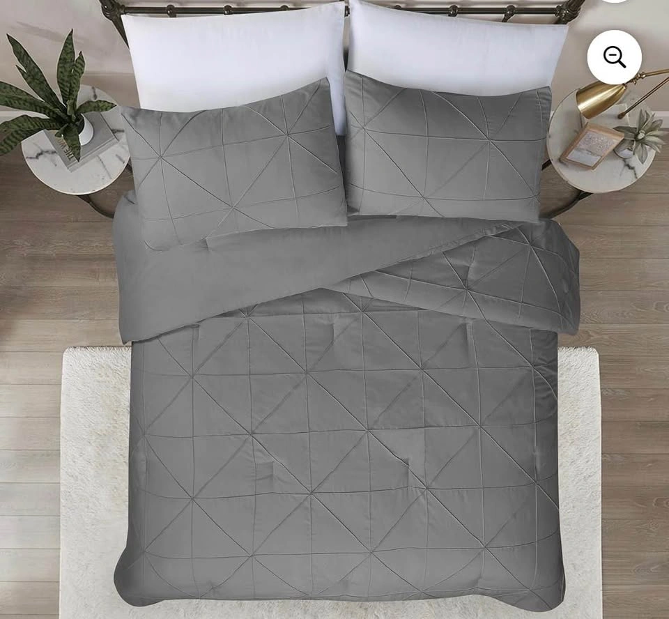 Brand New Swift Home King 3-Piece Comforter Set in Dark Grey - photo 2