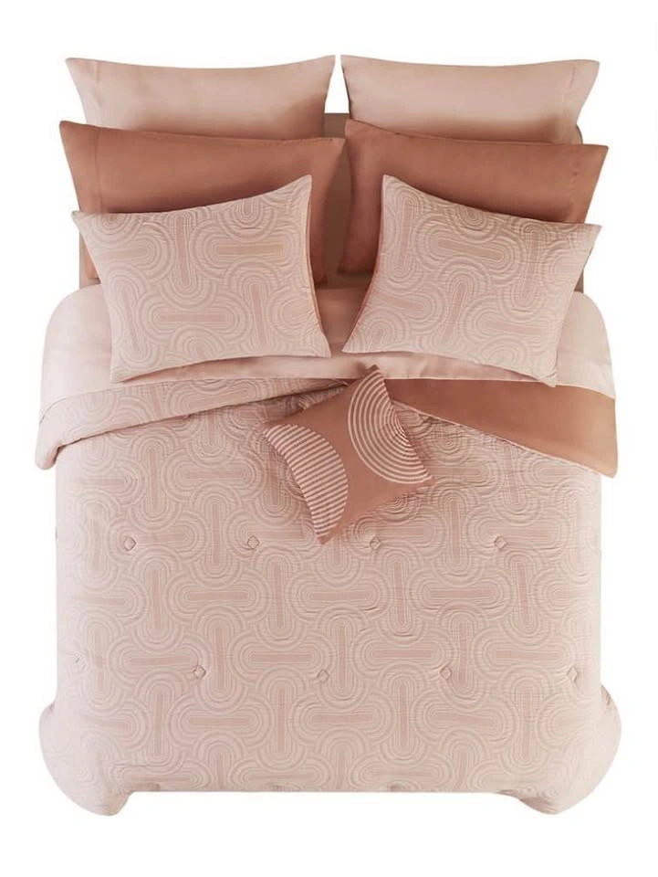 Brand New Mainstays 11 Piece Bed in a Bag Pink Double Size - photo 4