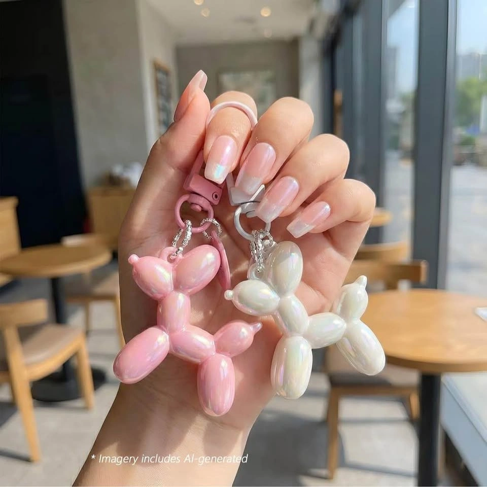 🎈 Balloon Dog Keychains – Cute Jelly Design (6 Colours) - photo 2