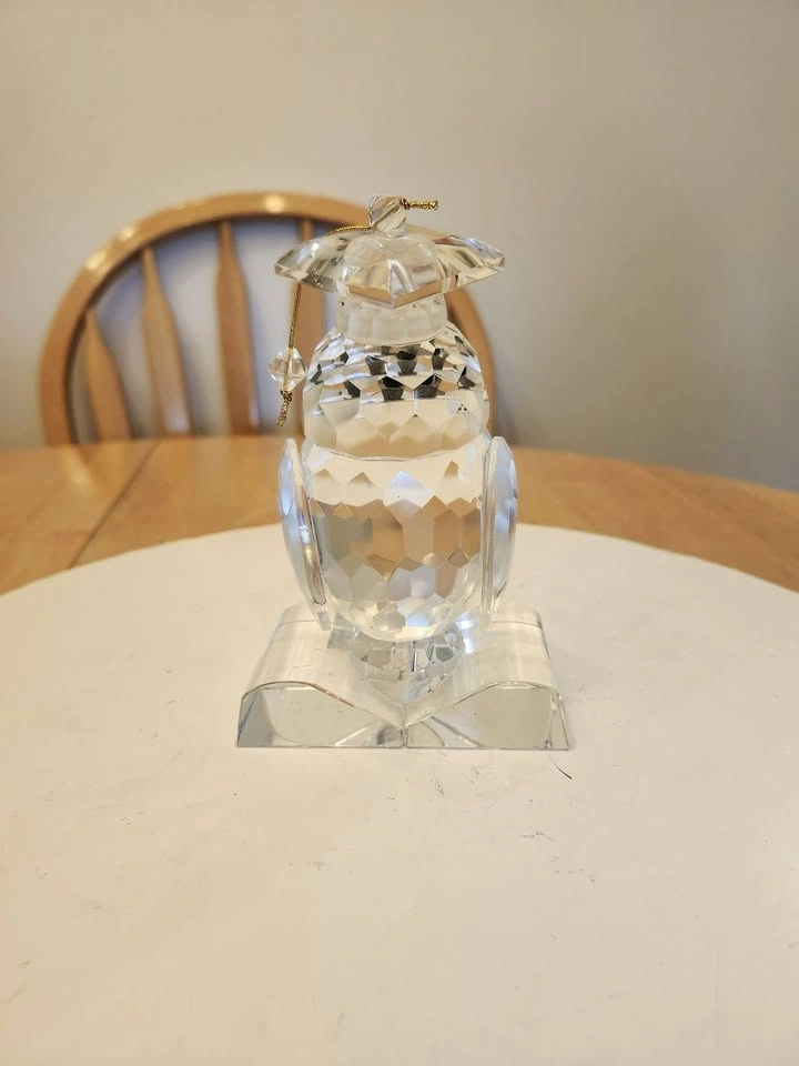Vintage, Shannon Crystal, Graduation Owl Figurine, Signed - photo 4