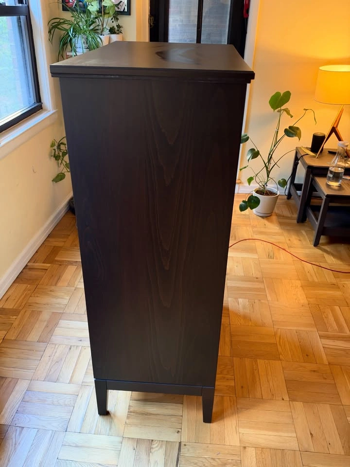 IDANAS 6-Drawer Tall Dresser - Dark Brown - Fully Assembled - photo 3