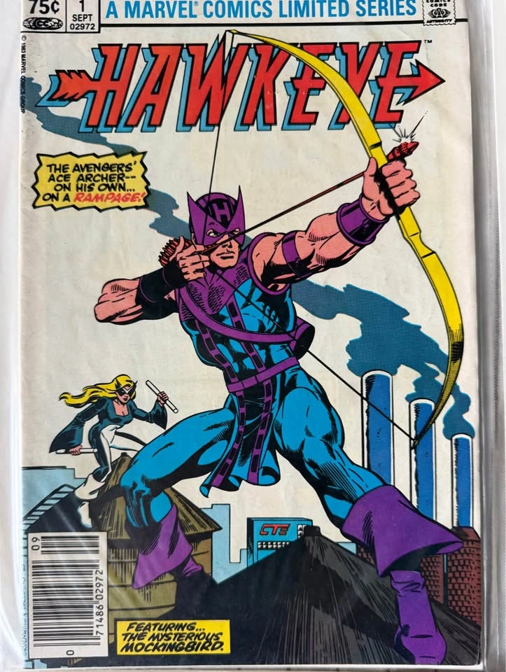 Hawkeye #1–4 Complete 1983 Limited Series 🏹 newsstand 75cent cpv - photo 2