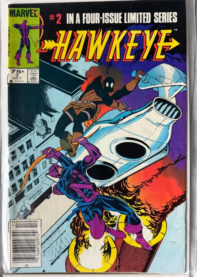 Hawkeye #1–4 Complete 1983 Limited Series 🏹 newsstand 75cent cpv - photo 3