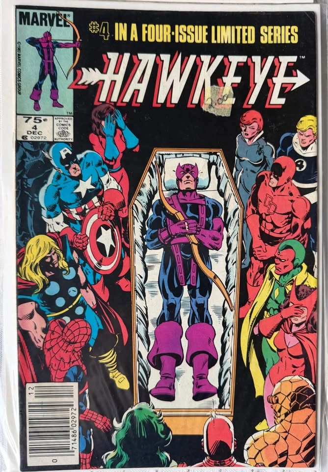 Hawkeye #1–4 Complete 1983 Limited Series 🏹 newsstand 75cent cpv - photo 4