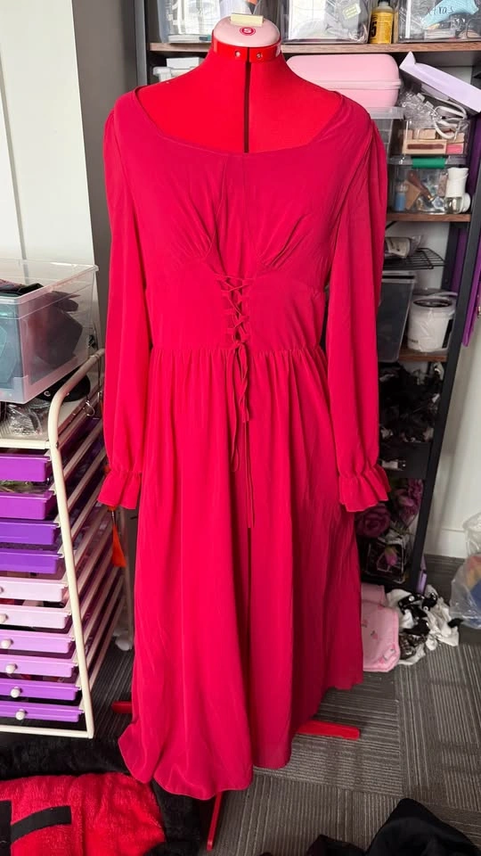Maiden/princess dress red - XL - photo 3