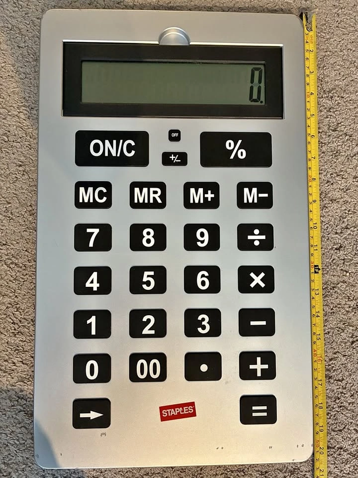 Staples Big Calculator – 12-Digit Giant Desktop Calculator