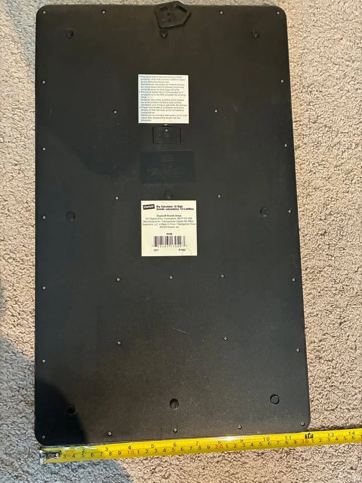 Staples Big Calculator – 12-Digit Giant Desktop Calculator - photo 3