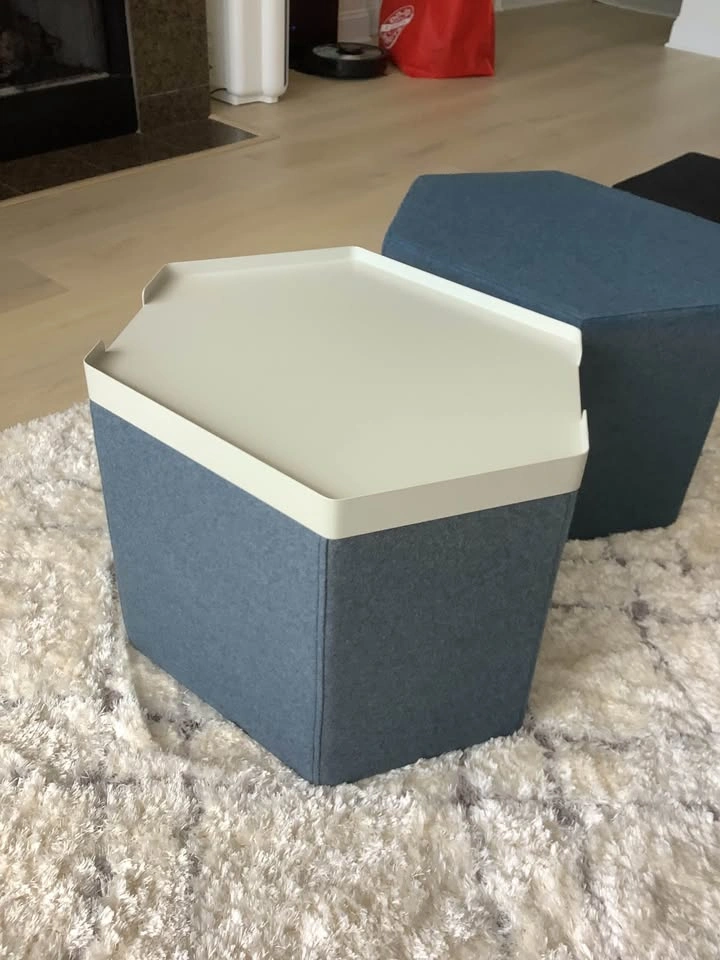 Hecks Ottoman with tray / Coffee Table - photo 2
