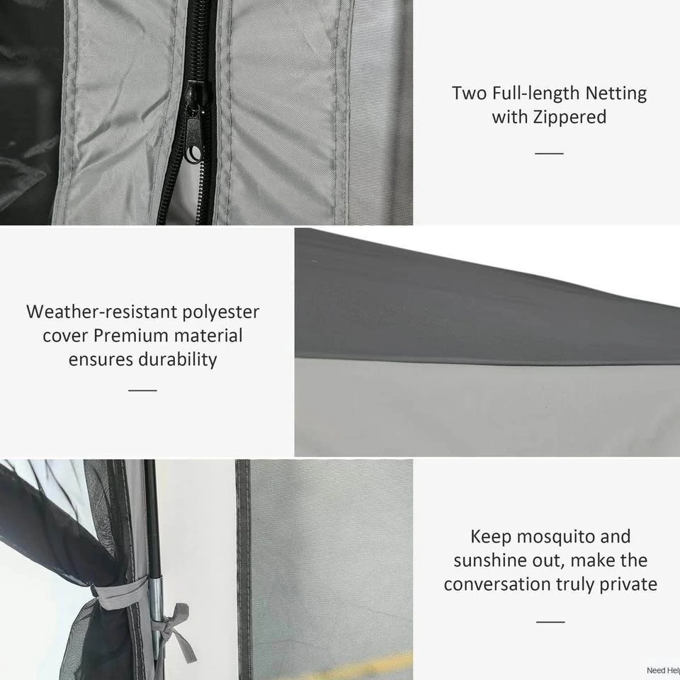 Outsunny 12' x 12' Hexagon Automatic Pop Up tent - photo 4