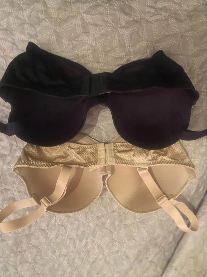 Set of 2 Bras Size 34G Black and Beige - photo 2
