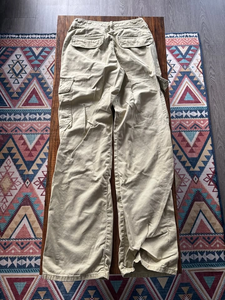 Pale Green Zara Cargo Pants - photo 2