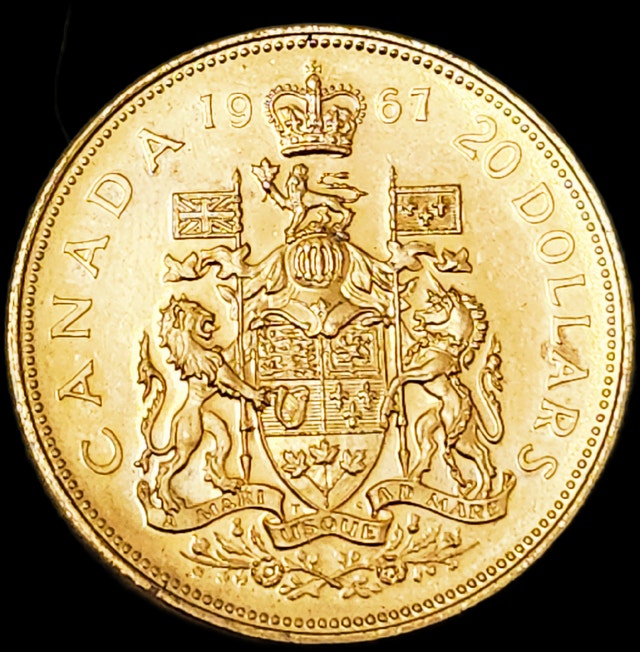 1967 Canada Centennial $20 Gold Coin