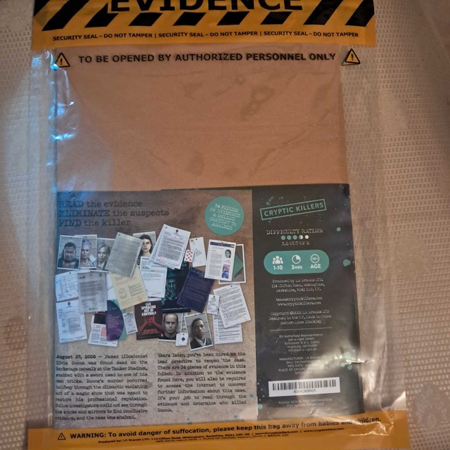 Cryptic Killers: Murder of a Magician Game - photo 2