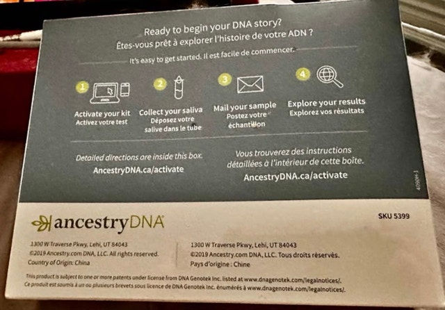 Ancestry DNA Kit - photo 2