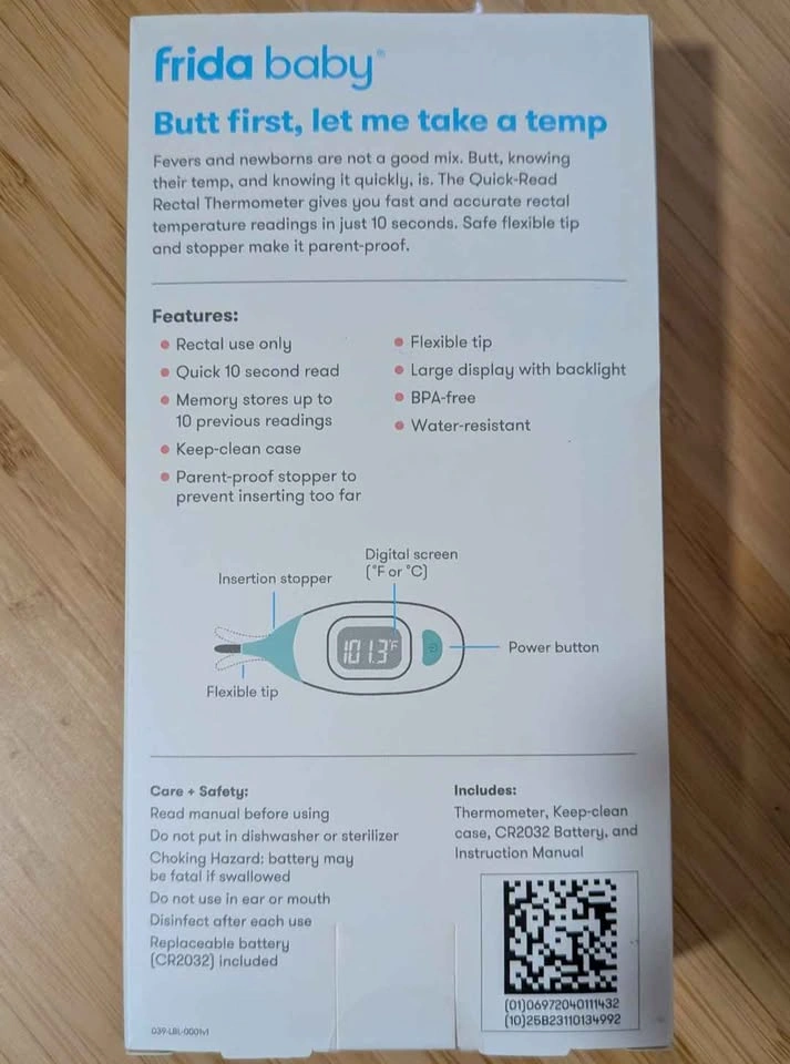 NEW Frida Baby Quick-Read Rectal Thermometer - photo 2