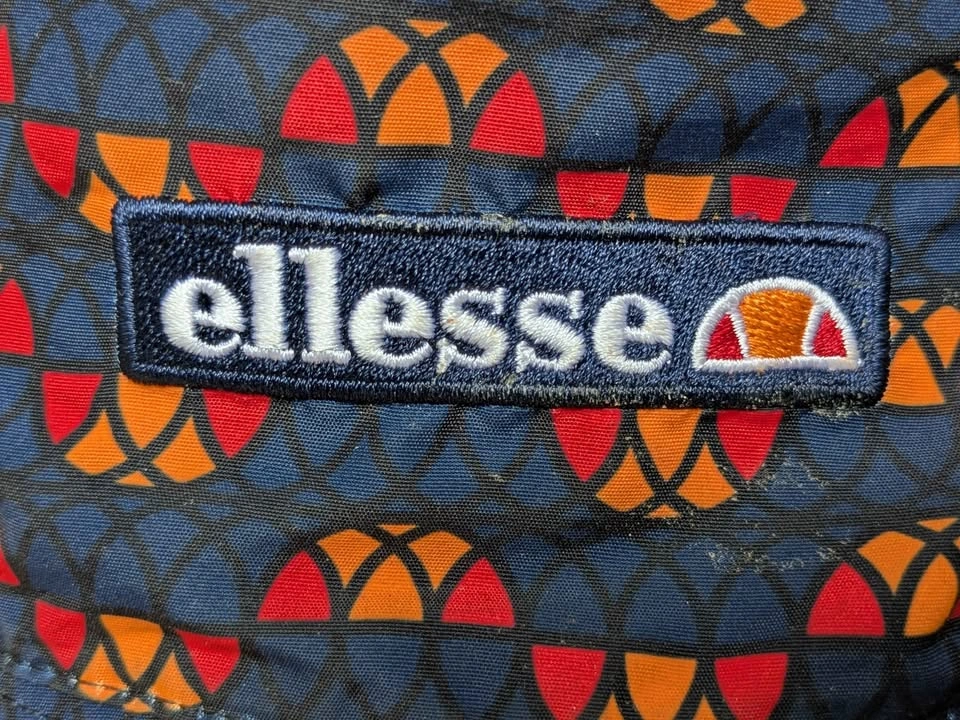 Ellesse Reversible Bucket Hat Navy Black Orange Geometric - photo 4