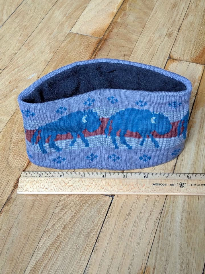 Pendleton Buffalo Bison Knit Fleece-Lined Headband Ear Warmer